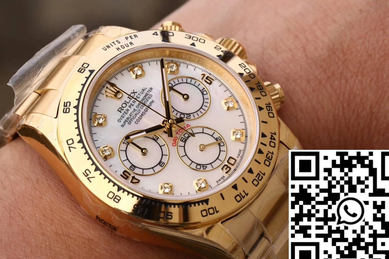 116528-78598 Dial 1037 Gold Diamonds Rolex JH Yellow Cosmograph Daytona Factory Sophisticated 0704